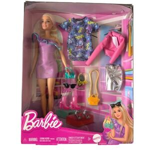 Mattel Barbie Fashions Odile Doll Playline HYT61 3 Outfits New Sealed *IN HAND*